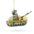 thumbnail image 2 of Santa the Tank Commander Glass Christmas Ornament, 2 of 5