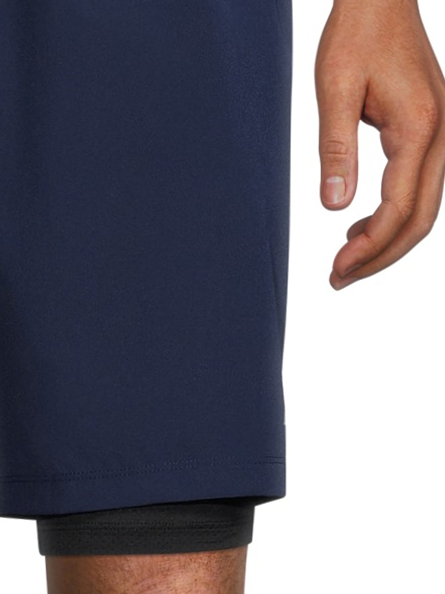 Russell Men's and Big Men's Active 2-in-1 Woven Shorts with Liner, up to size 5XL