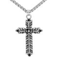 thumbnail image 1 of SHIQI-Nordic Viking Athelstan's Cross Ragnar Amulet Necklace - Double Side, 1 of 4