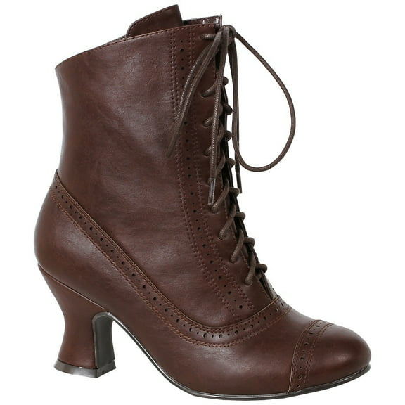 253 SARAH Adult Costume Shoes Brown - Size 10