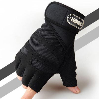 Weight Lifting Gym Gloves Workout Wrist Wrap Sport Exercise Training Fitness M6 