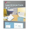 MACO Microperforated Laser/Ink Jet Business Cards, 2 x 3 1/2, Gray, 250/Box