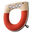 thumbnail image 1 of Asiento de inodoro con asa de elevación de tapa Asiento de inodoro con cremallera lavable y estirable, 1 of 5