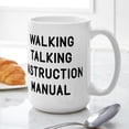 thumbnail image 6 of CafePress - Walking Talking Instructional Manual Large Mug - 15 oz Ceramic Large White Novelty Mug, 6 of 6