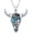 Cow Skull, variant on Western Necklaces for Women, 925 Sterling Silver Turquoise Horseshoe Necklace, Western Country Horseshoe Jewelry Cowgirl Gifts for Women Equestrian Birthday Christmas