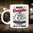 thumbnail image 3 of Personalized Daddy & Daughter Mug For Dads With Custom Name - Dad Coffee Mugs Tea Cup 11oz 15oz - Birthday Christmas Father's Day Gifts From Daughter For The Best Daddy (Always Heart To Heart), 3 of 7