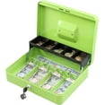 thumbnail image 1 of Locking Cash Box with Lock Money Box with Cash Tray Lock Box with Key Money Saving Organizer .Lx .Wx .H es XL Large, 1 of 6