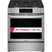 Frigidaire Gallery 30" Smudge-Proof Stainless Steel Freestanding Gas Range with Total Convection & Air Fry