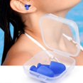 thumbnail image 2 of 1Pair Noises reduction Waterproofs Soft Earplugs Reusable Silicone Sounds block Earplugs Sleep Ear Plugs Enduring Yellow, 2 of 4