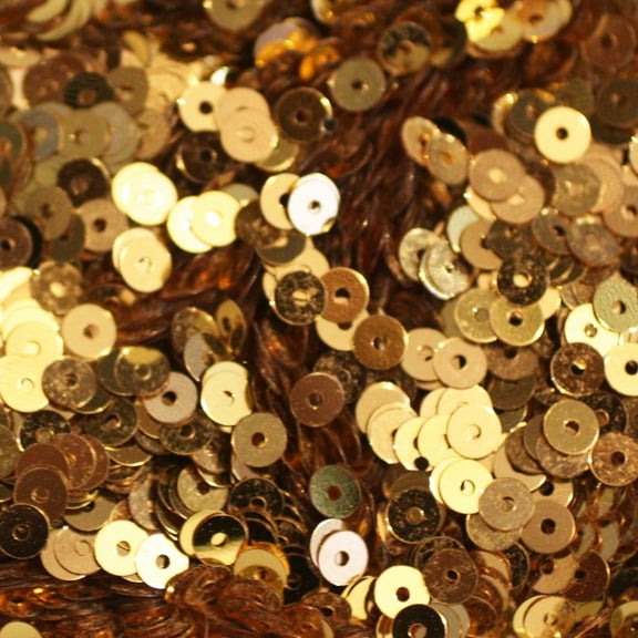 Gold Sequins 4mm Shiny Metallic Made in USA