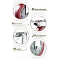 thumbnail image 2 of Shock Absorption Caster Wheels With Double Safety Brake, Heavy Duty 360 Degree Rotation Polyurethane Material Steel Housing Strong Loading Capacity Set Of 4 Easy Installation For, 2 of 5