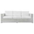 thumbnail image 5 of Lounge Sofa, White, Stainless Metal, Outdoor Patio Balcony Cafe Bistro Garden Hospitality Restaurant, Modern Contemporary HB33327, 5 of 8