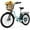 Blue, variant on 24 inch Cruiser Electric Bike, E-Bike for Adults, Ebike with 374.4WH Removable Battery, Step Through Ebike for Women Men,City Electric Bicycle for City Commute