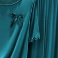 thumbnail image 5 of mihongmao Summer Womens Sweatsuits 2 Piece Set Summer Outfits Women Fashion Round-Neck Casual Solid Short Sleeve Outing Long Pants Sets Green 2X, 5 of 6