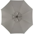 thumbnail image 6 of Safavieh Venice 9' Market Crank Tilt Patio Umbrella, Taupe/White, 6 of 7