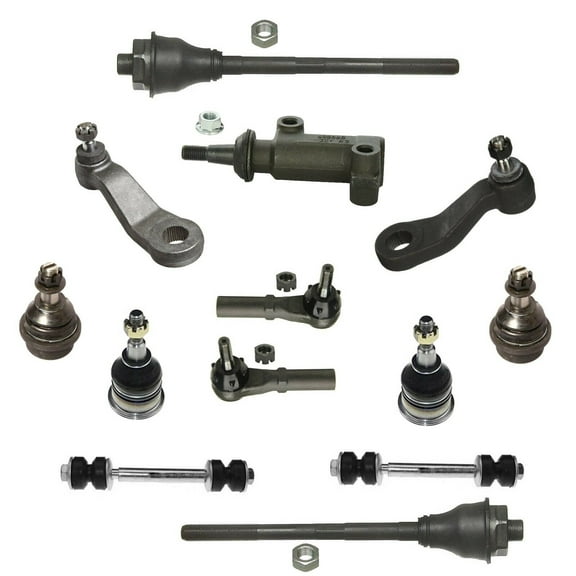 13 Pc Suspension Kit Tie Rod Ends, Idler & Pitman Arms, Upper & Lower Ball Joints Fits select: 2001-2007 CHEVROLET SILVERADO, 2001-2010 GMC SIERRA