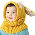 thumbnail image 2 of Baby Girls Boys Winter Hat Scarf Earflap Hoodie Scarves Skull Caps, 2 of 6