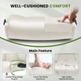 thumbnail image 6 of JONPONY Tall Office Chair for Standing Desk, Ergonomic High Leather Executive Office Chair with Flip-up Armrest,and Adjustable Foot Ring for Counter Height Desk,Beige, 6 of 12