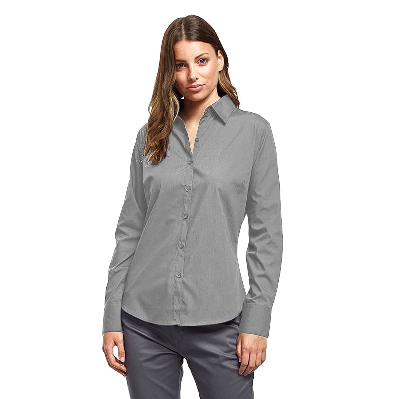 Premier Womens Poplin Long Sleeve 