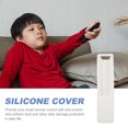 thumbnail image 2 of WEUVEB White Silicone Protective Case for TV Remote Control, Anti-Collision Cover Sleeve, and Flexible, 2 of 6