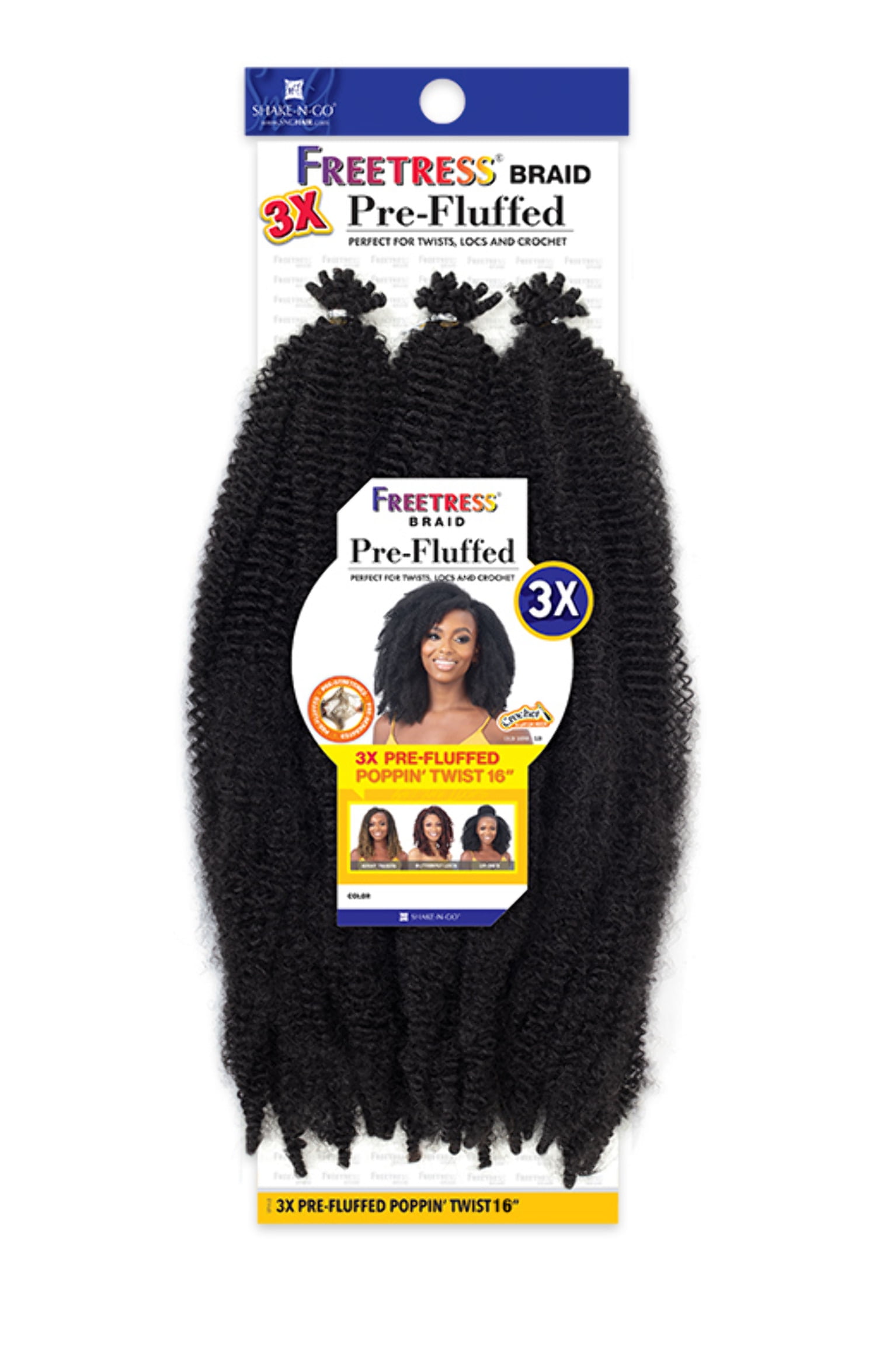 FREETRESS - 3X PRE-FLUFFED POPPIN' TWIST 16"