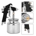 thumbnail image 4 of Pneumatic Spray Gun Paint Sprayer Tool Black Diamond Matte 1.5mm Lower Pot Diameter F‑75‑S, 4 of 4
