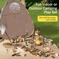 thumbnail image 4 of Welltop 20pcs  Kids Tent Set, Kids Explorer Kit, Outdoor Adventure Camping Kit & Bug Catcher Kit, 4 of 7
