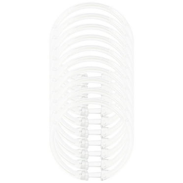 10Pcs Shower Curtain O Rings Clear Shower Rings Hook Hanger Bath Drape