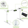 thumbnail image 4 of Dual Motor Adjustable Electric Stand Up Office Desk Frame, with USB Charging Port, Support 220 lbs, 47" Height and Memory Presets, White, Frame Only, 4 of 6