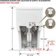 thumbnail image 5 of Horow Ceramic Elongated One-PieceToilet One Piece Dual Flush 12” Rough-in ADA 17.3" Matte White, 5 of 9