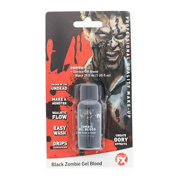 Black Blood Gel - 1 Fl Oz - Create THICKER, Gooey Blood Effects, Perfect for Vampire Bites, Decaying Zombie Skin, SFX Wounds and Old Gashes