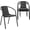 Black, variant on PEXMOR PE Rattan Outdoor Dining Chairs Set of 2, Plastic Stackable Patio Chairs for Garden, Porch & Indoor Use