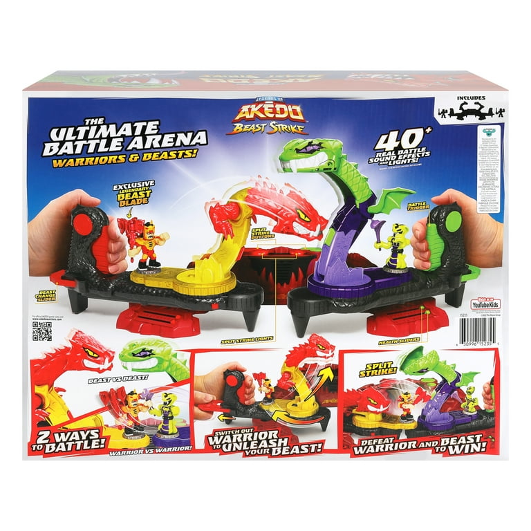 Akedo Beast Strike Serpent Fury Arena with 40+ Real Sound Effects And Lights, Ages 6+ Akedo Beast Strike Serpent Fury Arena with 40+ Real Sound Effects And Lights, Ages 6+