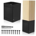 thumbnail image 6 of Post Kit Adjustable Mailbox Protector Fence Black, 6 of 8