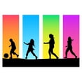 thumbnail image 2 of Children Playing Wall Decal by Wallmonkeys Peel and Stick Graphic (18 in W x 13 in H) WM293375, 2 of 4