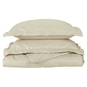 Impressions Selick Stripe Microfiber Reversible Duvet Cover Set