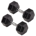 thumbnail image 4 of Signature Fitness Hex Dumbbells Strength Workout Equipment Set, 300 lbs, 4 of 10