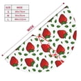 thumbnail image 3 of Sikiie Strawberry 30-48 inches {designName} Print Christmas Tree Skirt Snowman Xmas Tree Skirt with Edge Christmas Decorations for Holiday Party48", 3 of 7