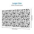 thumbnail image 2 of Bingfone Black Footprints Large Gaming Mouse Pad,Extended Desk Mousepad with Stitched Edges,Non-Slip Base,Water Resist Keyboard Pad for Gamer, Office & Home, 29.5 x 16 in, 2 of 6