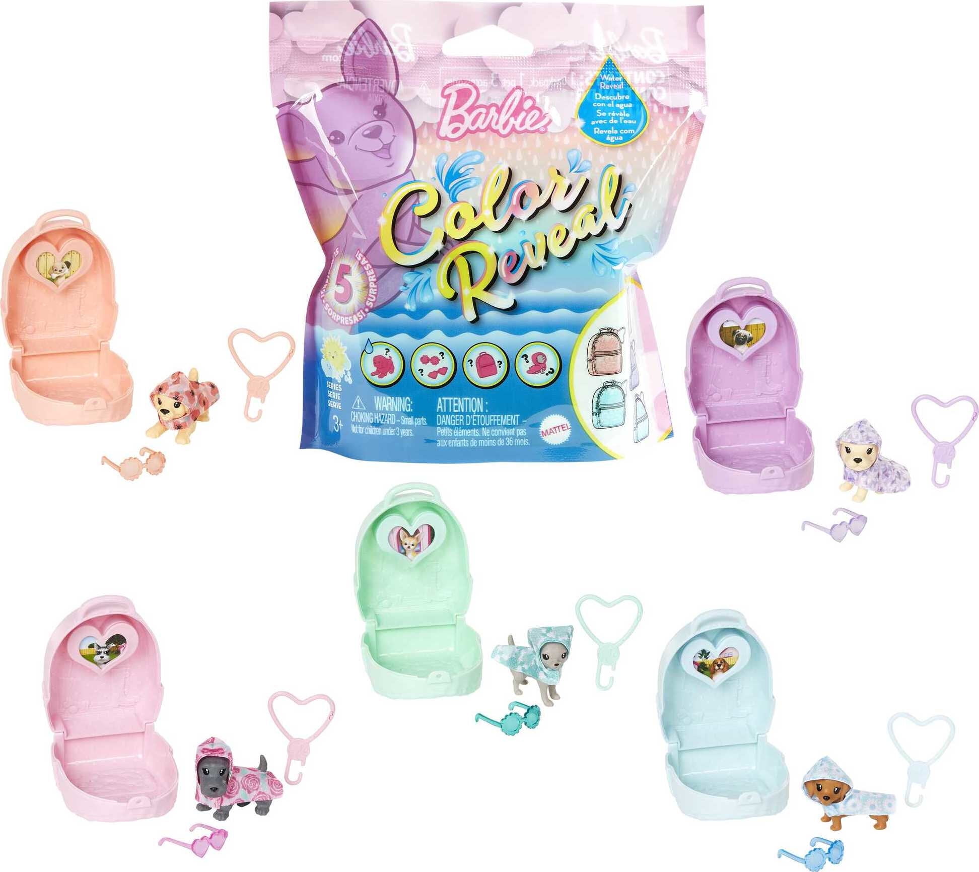 Barbie Color Reveal Pet Figure, Sunshine and Sprinkles - Walmart.com