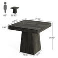 thumbnail image 6 of Finmind Square Dining Table for 4, 31.5-inch Farmhouse Kitchen Table with Sturdy Pedestal Base, Wood Dinner Table for Living Room, Dark Gray, 6 of 9