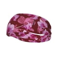 thumbnail image 2 of Goofa Orchids Flowers Pattern Sweatbands Sports Headband for Men & Women,Moisture Wicking Athletic headband,Breathable Sweatband,Sports accessories,Workout gear, 2 of 9