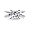 thumbnail image 2 of IGI Certified Lab Grown Diamond Engagement Ring | Center 7.5MM Princess Split Shank Hidden Halo Solitaire Wedding Rings For Women In 14k Solid White Gold | F-G, VS-SI Quality (2.70 Ctw) Ring Size-6, 2 of 7