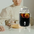 thumbnail image 4 of HOMEMAXS Acrylic Beverage Dispenser Stand For Serving Juice Tea And Cocktails Transparent Drink Holder For Party Bars Cafes Displaying Desserts And Snacks, 4 of 8