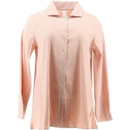 MarlaWynne Textured Easy Shirt Blush XS NEW 636-981 | Walmart Canada