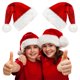 thumbnail image 1 of Gorro de Papá Noel Kortes Plush Kids, 2 unidades, tela clásica de terciopelo, 1 of 6