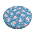 thumbnail image 1 of Disketp happy baby axolotls Funda Redonda para Taburete, Funda de Cojín para Silla de Bar Suave y Elástica-12 inch, 1 of 7