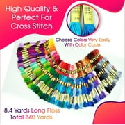 MRSTY Embroidery Thread Floss 150 Colors Friendship Bracelet String Making Bracelets Cross Stitch Kit Supplies Thin Yarn Sewing Patterns Cotton Strings Crochet Braces Wrap Colored Rainbow Crafts