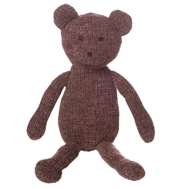 Peluche Manhattan Toy Juno de tela tejida con forma de oso, 20 cm