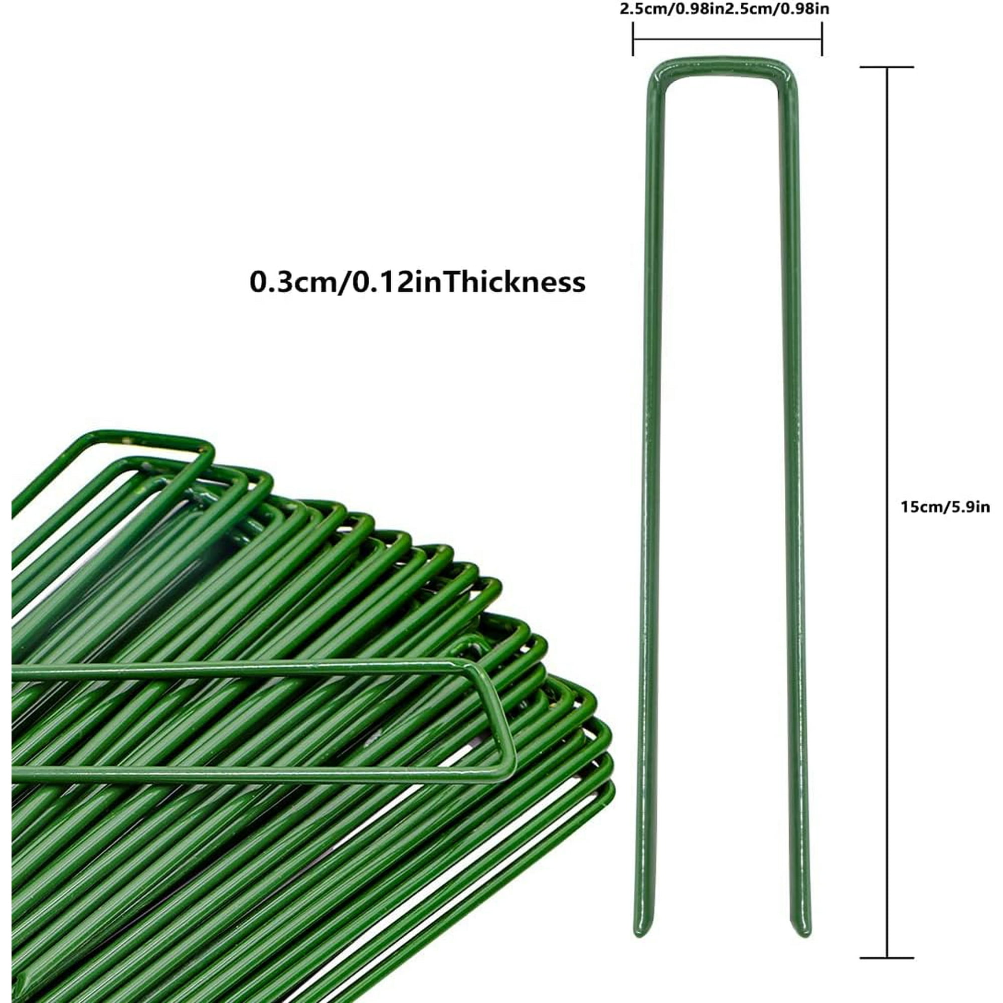 Relaxdays Lot De 50 Piquets De Fixation, Acier, En Forme De V, H X L X